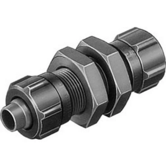 Festo Bulkhead Connector for 4mm Tube to 4mm Tube