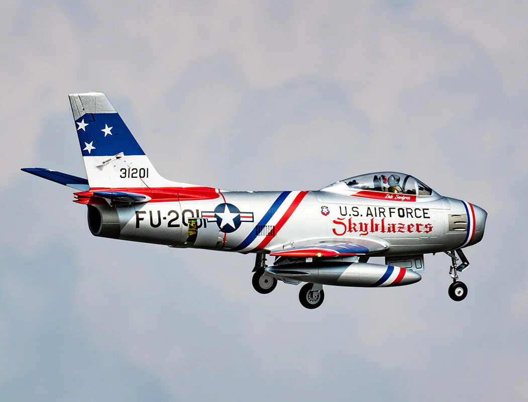 FMS 80mm F-86 Skyblazer PNP Blue FMS143PBU - Image 29