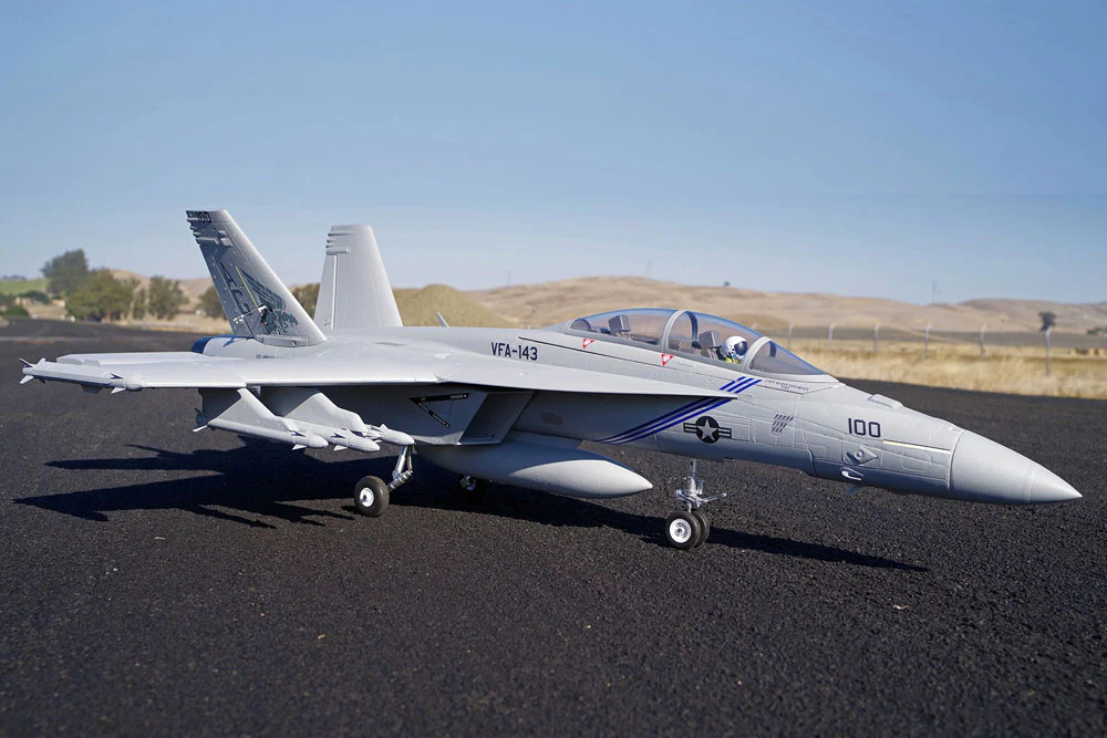 FMS 875mm F/A-18F Hornet 70mm EDF ARTF Grey FMS100P - Image 2