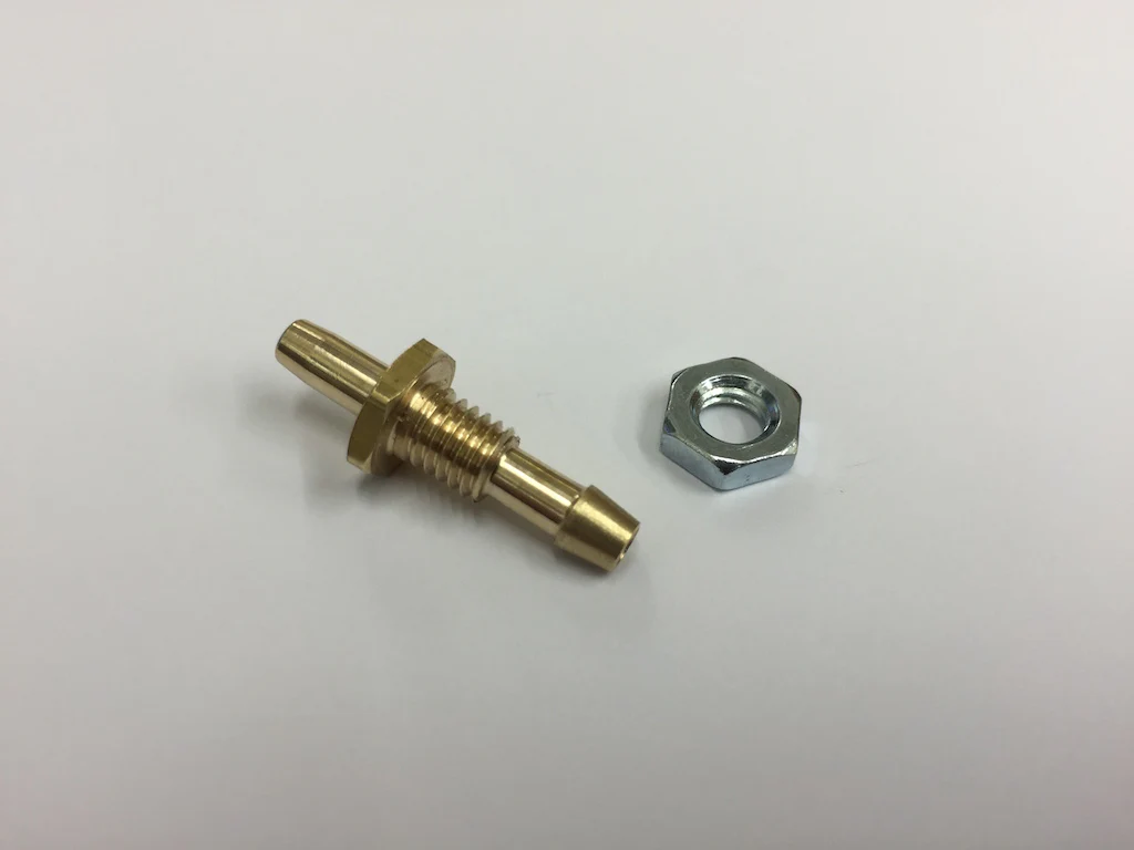 Fuselage Breather Overflow Vent Fitting with Smooth End for 1/8th (3.2mm) to 4mm Tube