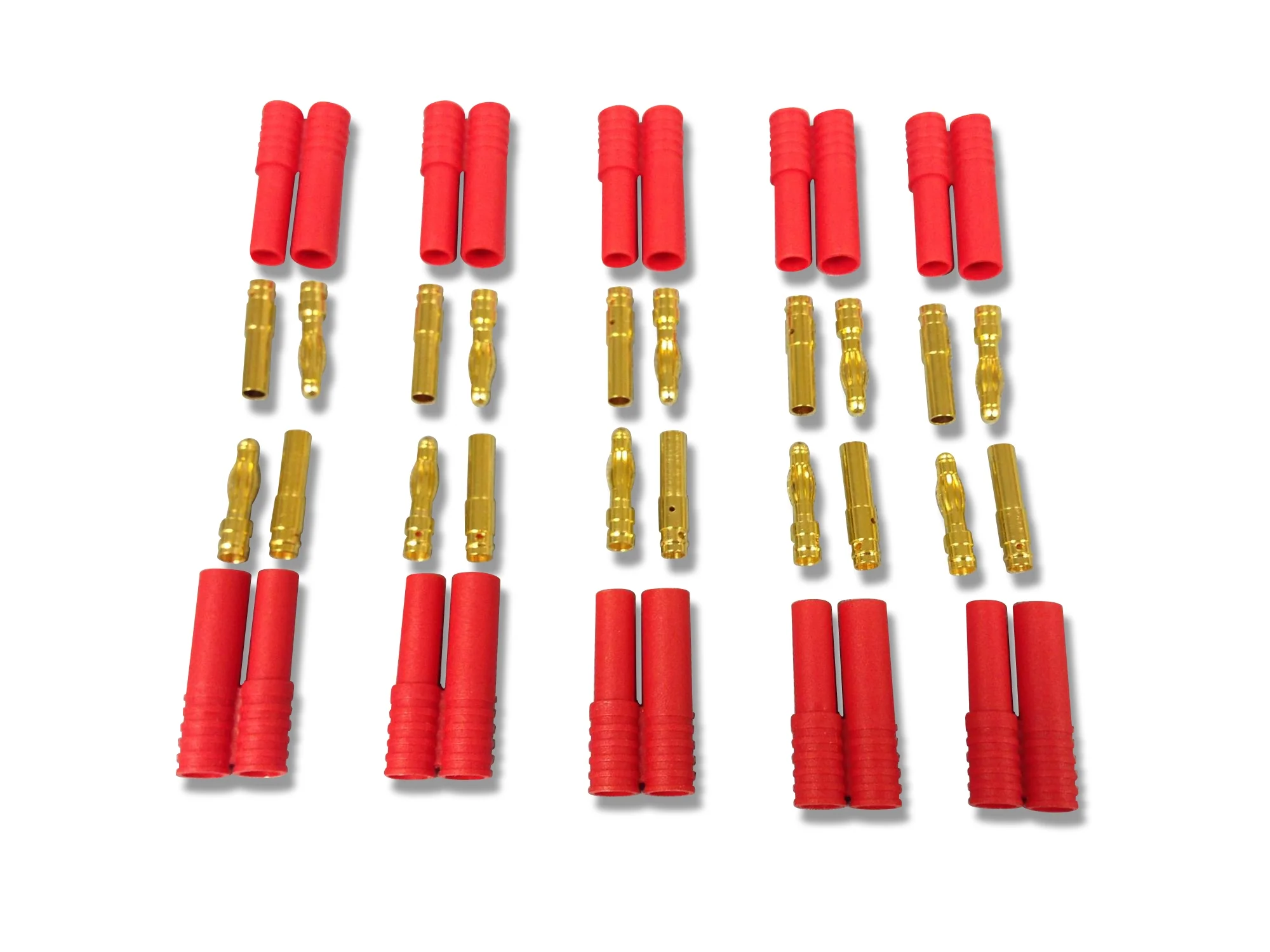 Fusion 4.0mm Gold 10prs with 5 x polarity housing O-FS-GC04P/10 HXT4