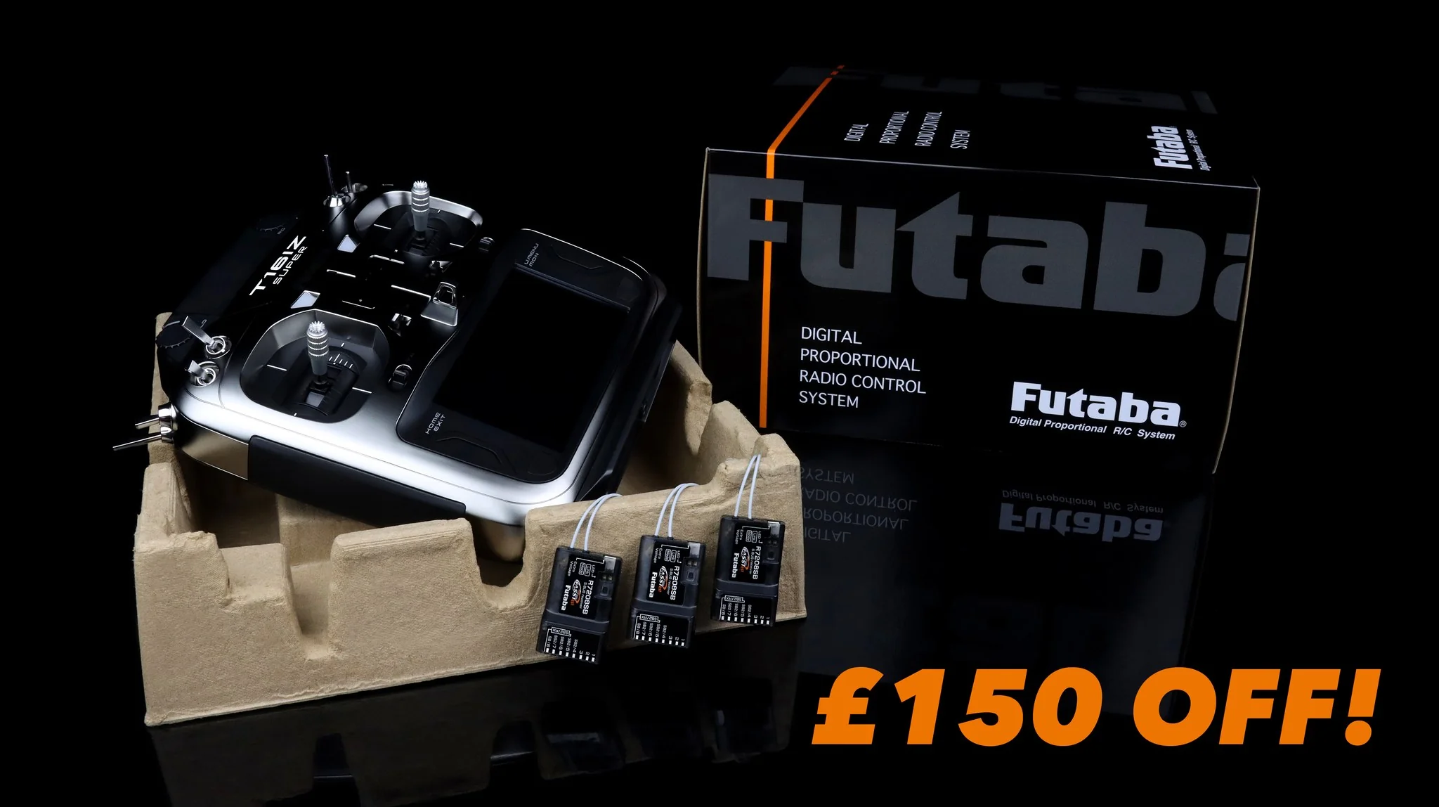 Futaba 16IZS Super 18-Channel Air Radio with 3 x R7208SB Receivers Multi-Mode Offer - Image 2