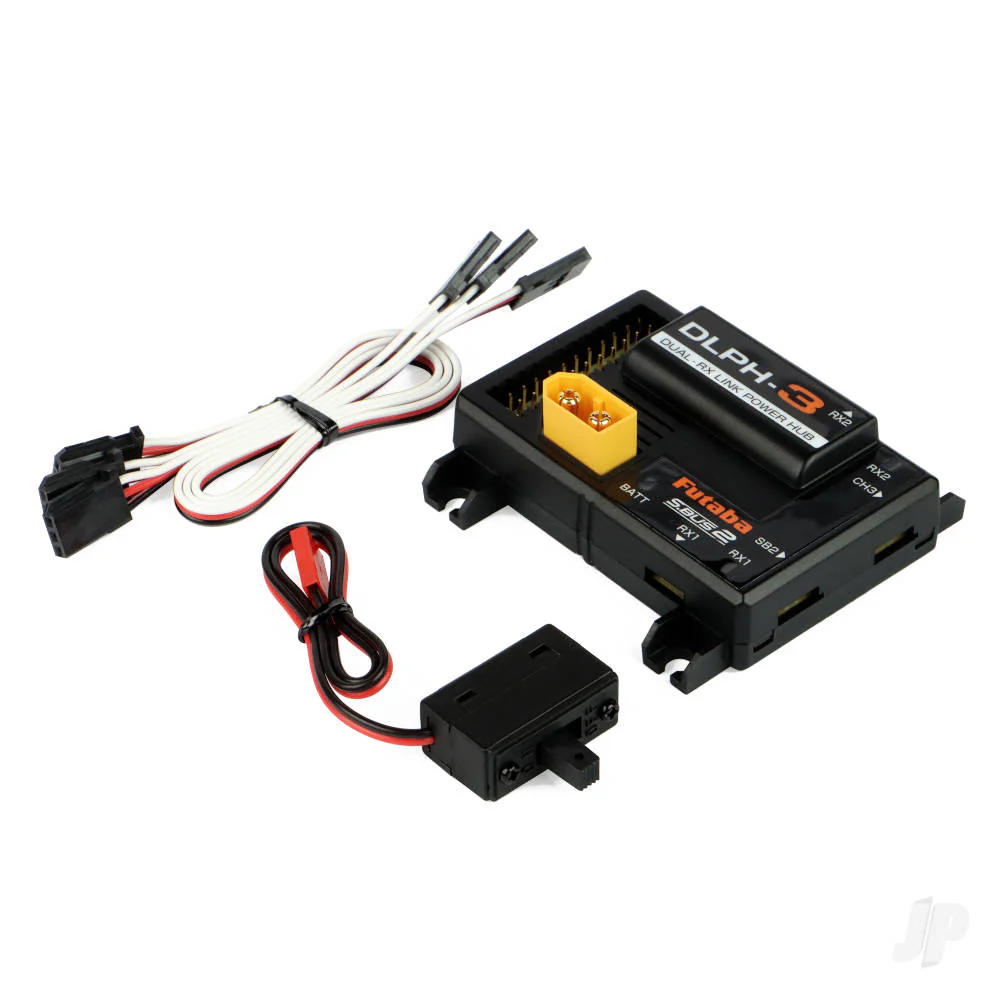 Futaba DLPH-3 10-Channel Dual Rx Link Intelligent Power Hub FUT05102759-3 - Image 2