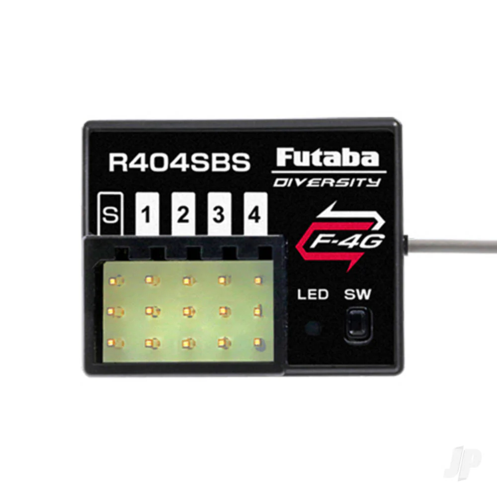 Futaba F-4G 4 Channel S.BUS2 2.4GHz Telemetry Receiver R404SBS - Image 2