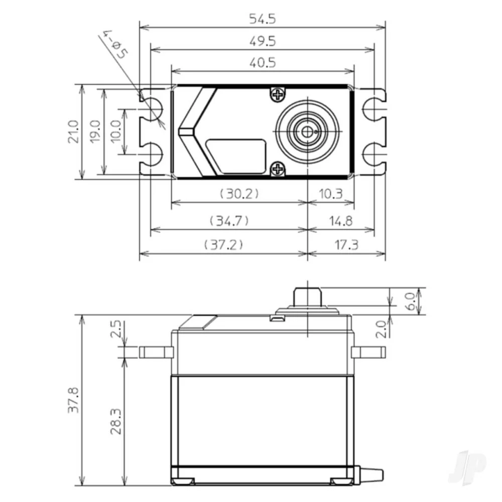 Futaba HPS-H701 Standard Brushless Servo PWM/S.BUS2 40.0kg/0.07s 4.8V - 7.4V - Image 5