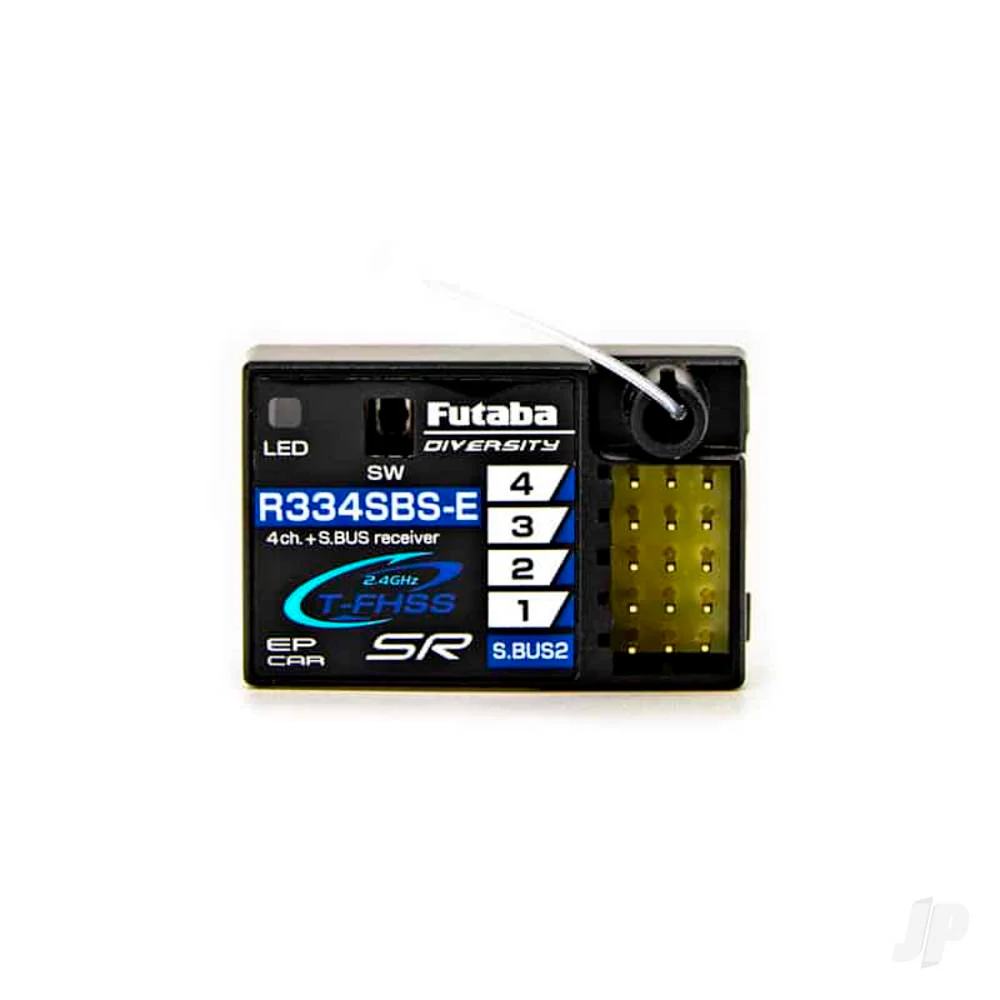 Futaba R334SBS-E 4-Channel T-FHSS SR Receiver - HV, 2.4GHz (P-R334SBS-E) - Image 2
