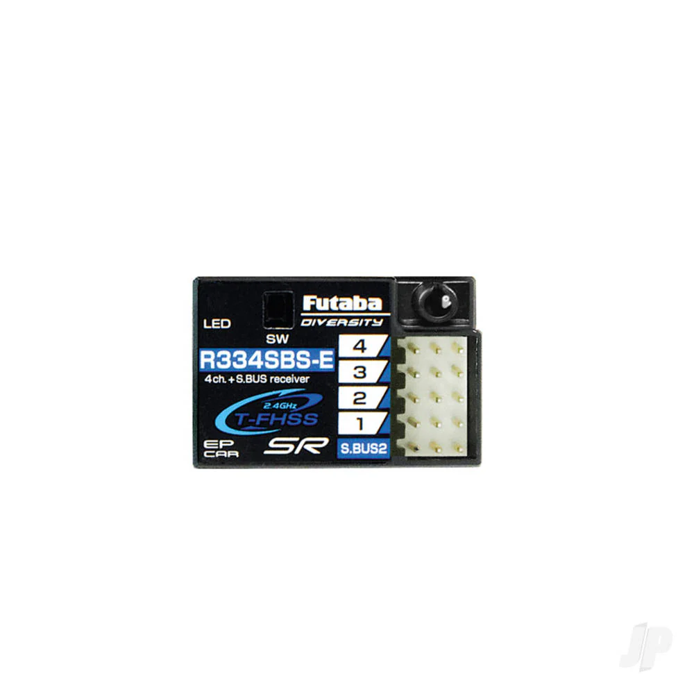 Futaba R334SBS-E 4-Channel T-FHSS SR Receiver - HV, 2.4GHz (P-R334SBS-E) - Image 3