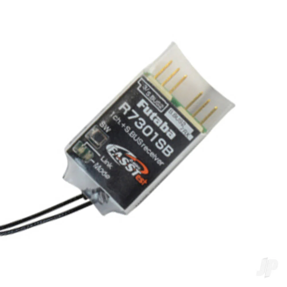 Futaba R7301SB 1-Channel (PWM) Air Receiver (26-Channel S.BUS) FASSTest - High Gain Aerials Ideal for Powerbox