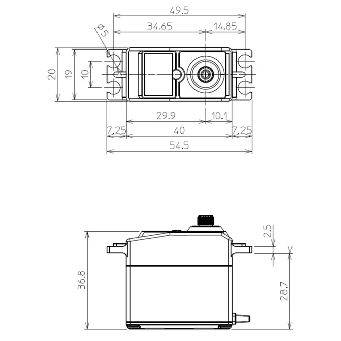 Futaba S-A501 Standard Brushless Servo PWM/S.Bus2 16.8kg/0.11s 4.8V - 7.4V - Image 4