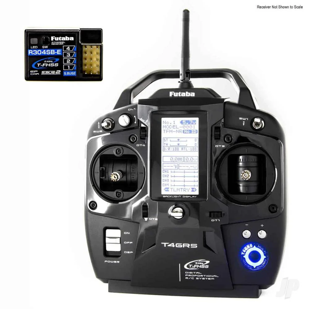 Futaba T4GRS 2.4GHz T-FHSS 4-Channel Combo Including R304SB With Telemetry - Image 4