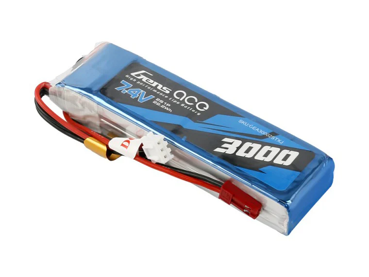Gens Ace Li-Po 2S 7.4V 3000mAh Tx with BEC G2S3000-TX - Image 2