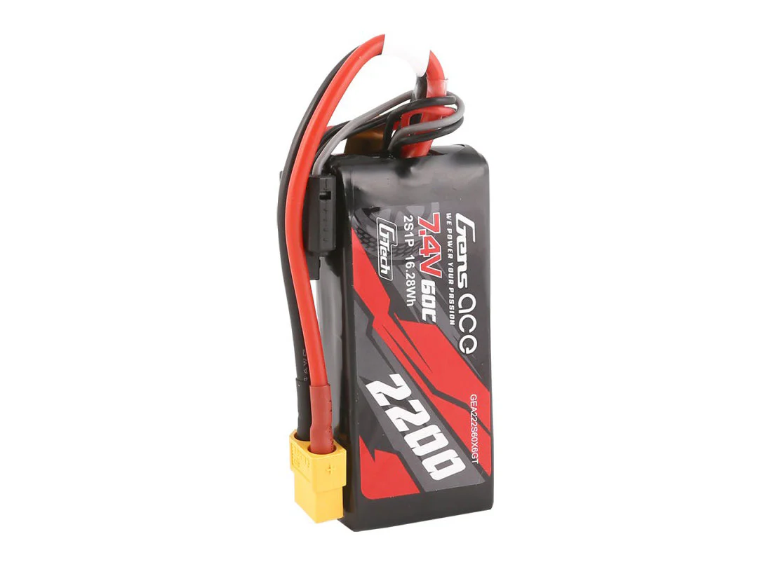 Gens Ace Li-Po Car G-Tech 2S 7.4V 2200mah 60C with XT61 GTC2S2200-60X6 - Image 3