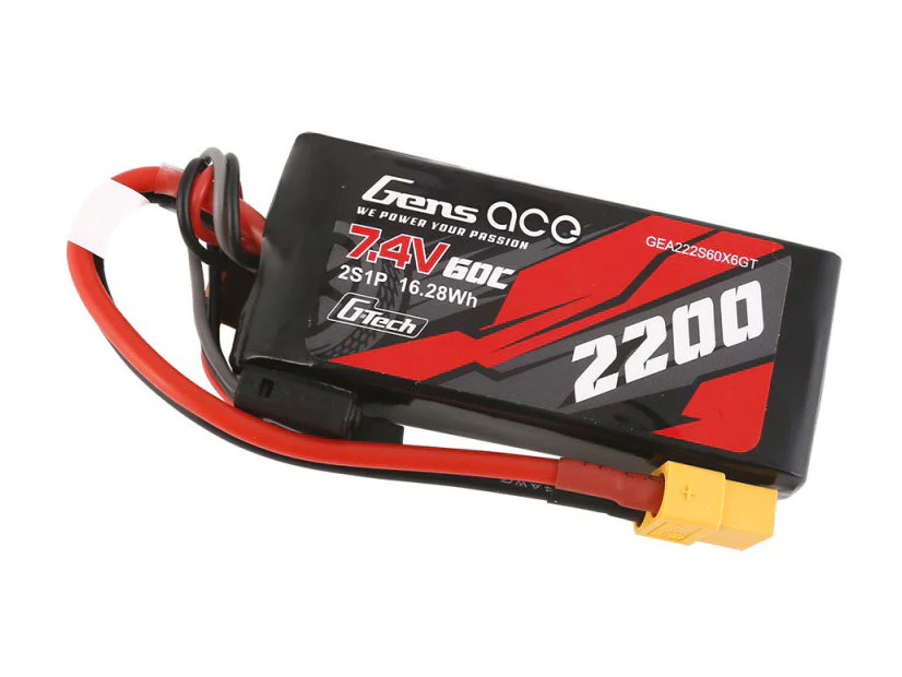 Gens Ace Li-Po Car G-Tech 2S 7.4V 2200mah 60C with XT61 GTC2S2200-60X6 - Image 5