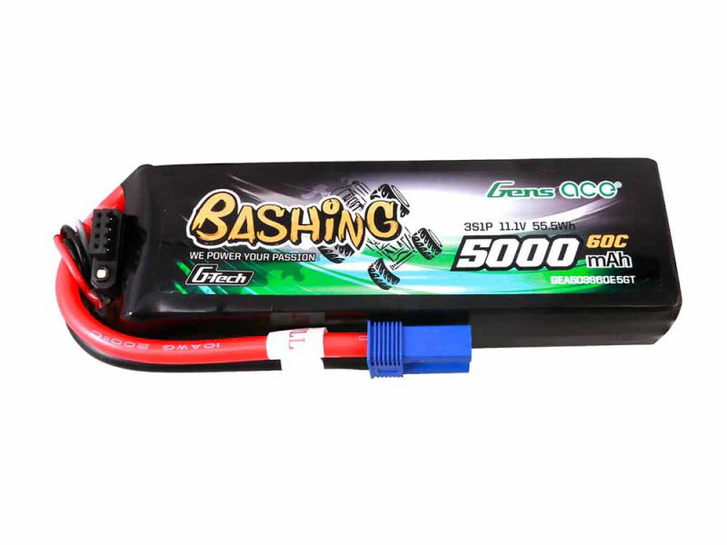 Gens Ace Li-Po Car G-Tech 3S 11.1V 5000mAh 60C Bashing with EC5 GTC3S5000-60E5 - Image 3