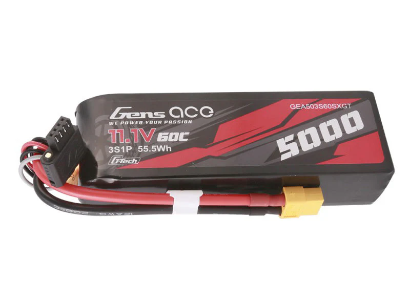 Gens Ace Li-Po Car G-Tech 3S 11.1V 5000mAh 60C with XT60 Short GTC3S5000S-60X6 - Image 2