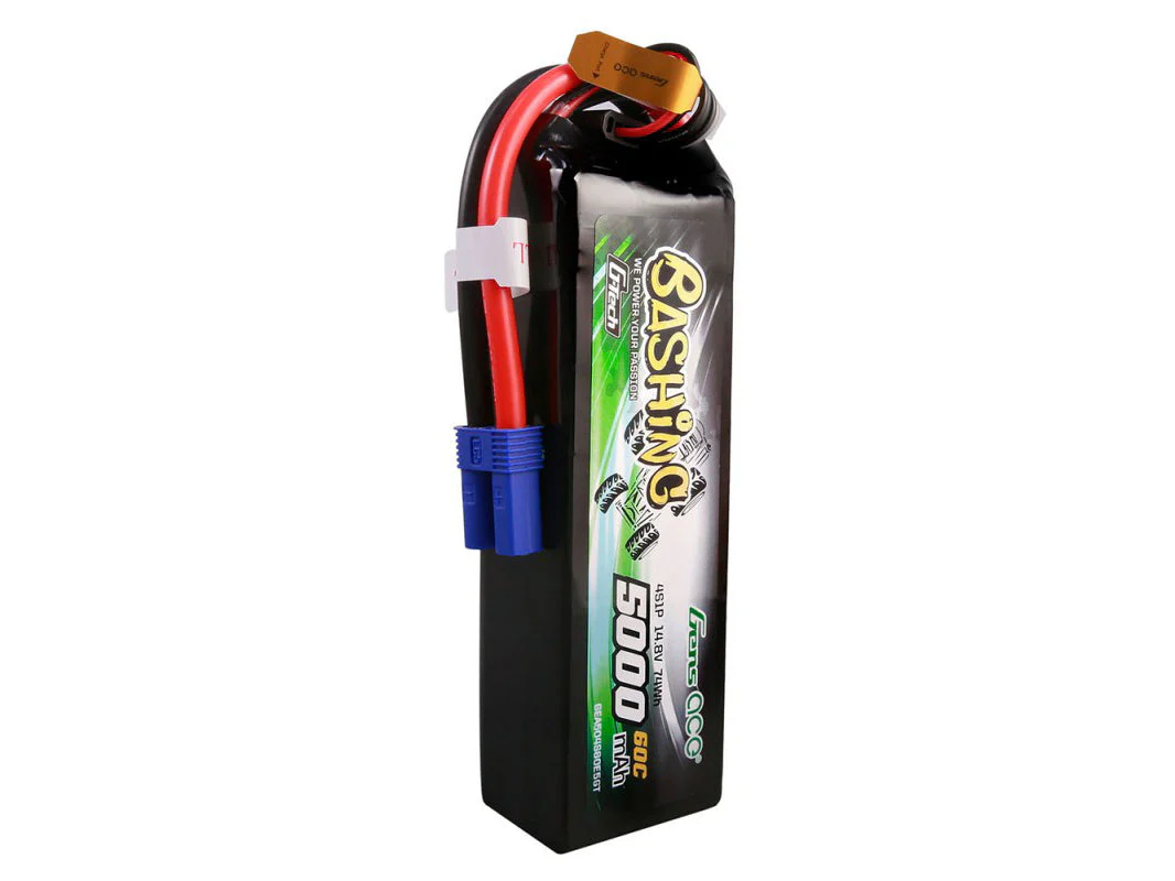 Gens Ace Li-Po Car G-Tech 4S 14.8V 5000mAh 60C Bashing with EC5 GTC4S5000-60E5 - Image 3