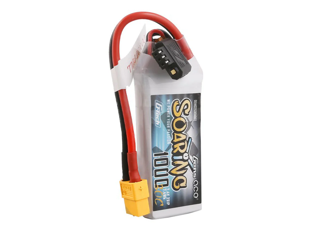 Gens Ace Li-Po G-Tech 2S 7.4V 1000mAh 30C Soaring with XT60 GT2S1000-30X6 - Image 3