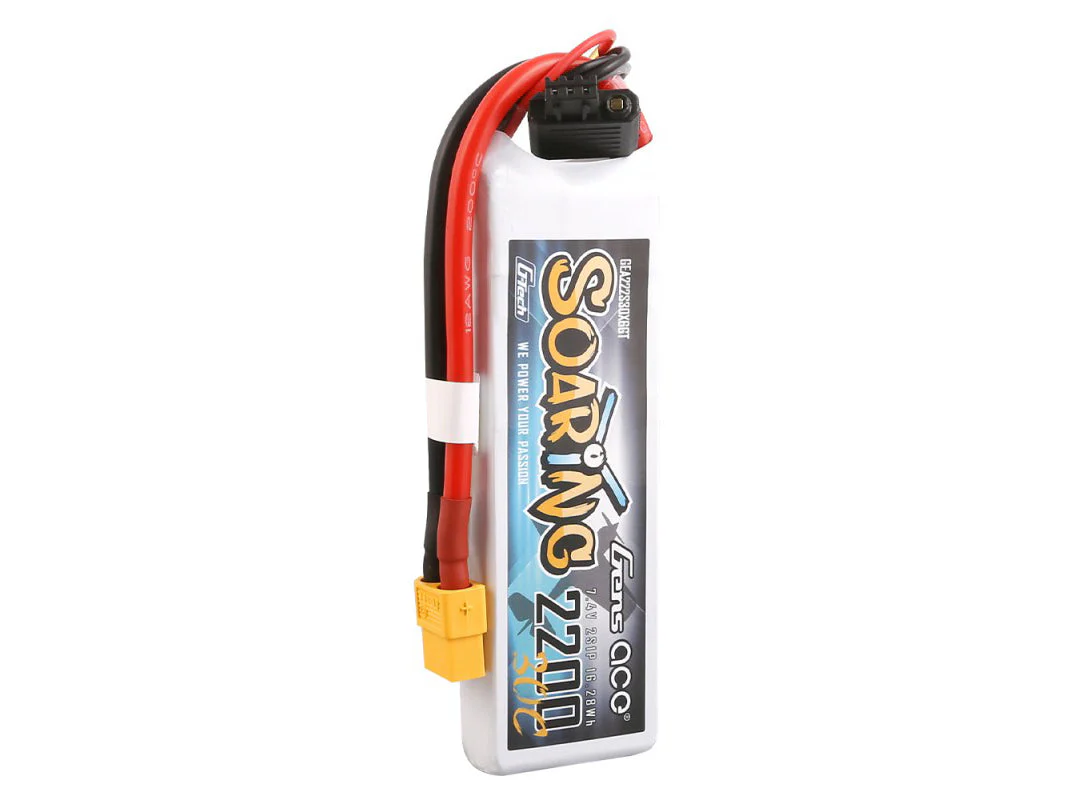 Gens Ace Li-Po G-Tech 2S 7.4V 2200mAh 30C Soaring with XT60 GT2S2200-30X6 - Image 3