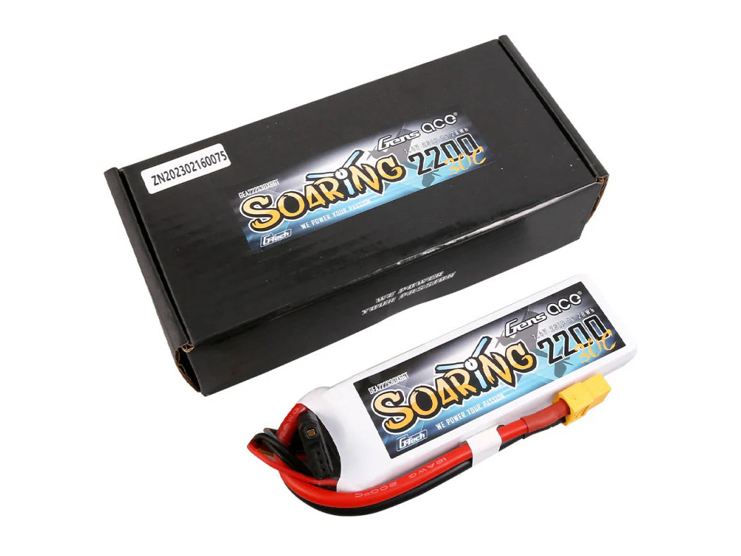 Gens Ace Li-Po G-Tech 2S 7.4V 2200mAh 30C Soaring with XT60 GT2S2200-30X6 - Image 4