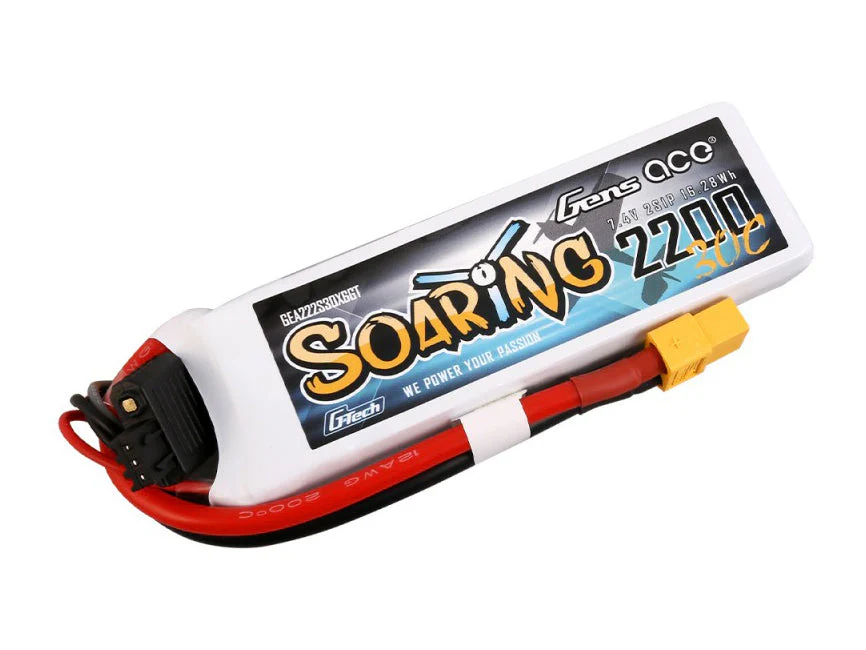 Gens Ace Li-Po G-Tech 2S 7.4V 2200mAh 30C Soaring with XT60 GT2S2200-30X6 - Image 5