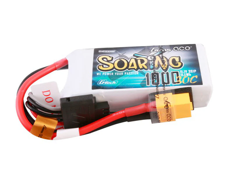 Gens Ace Li-Po G-Tech 3S 11.1V 1000mAh 30C Soaring with XT60 GT3S1000-30X6 - Image 2