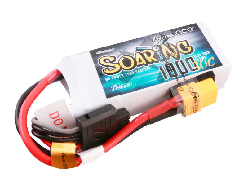 Gens Ace Li-Po G-Tech 3S 11.1V 1000mAh 30C Soaring with XT60 GT3S1000-30X6 - Image 3