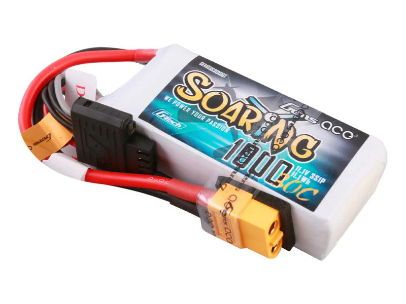 Gens Ace Li-Po G-Tech 3S 11.1V 1000mAh 30C Soaring with XT60 GT3S1000-30X6 - Image 5