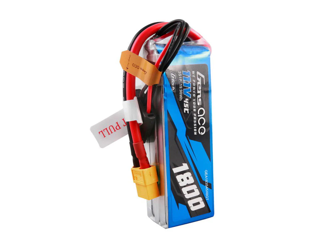 Gens Ace Li-Po G-Tech 3S 11.1V 1800mAh 45C with XT60 GT3S1800-45X6 - Image 2
