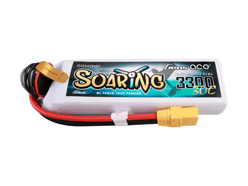 Gens Ace Li-Po G-Tech 4S 14.8V 3300mAh 30C Soaring with XT90 GT4S3300-30X9 - Image 2
