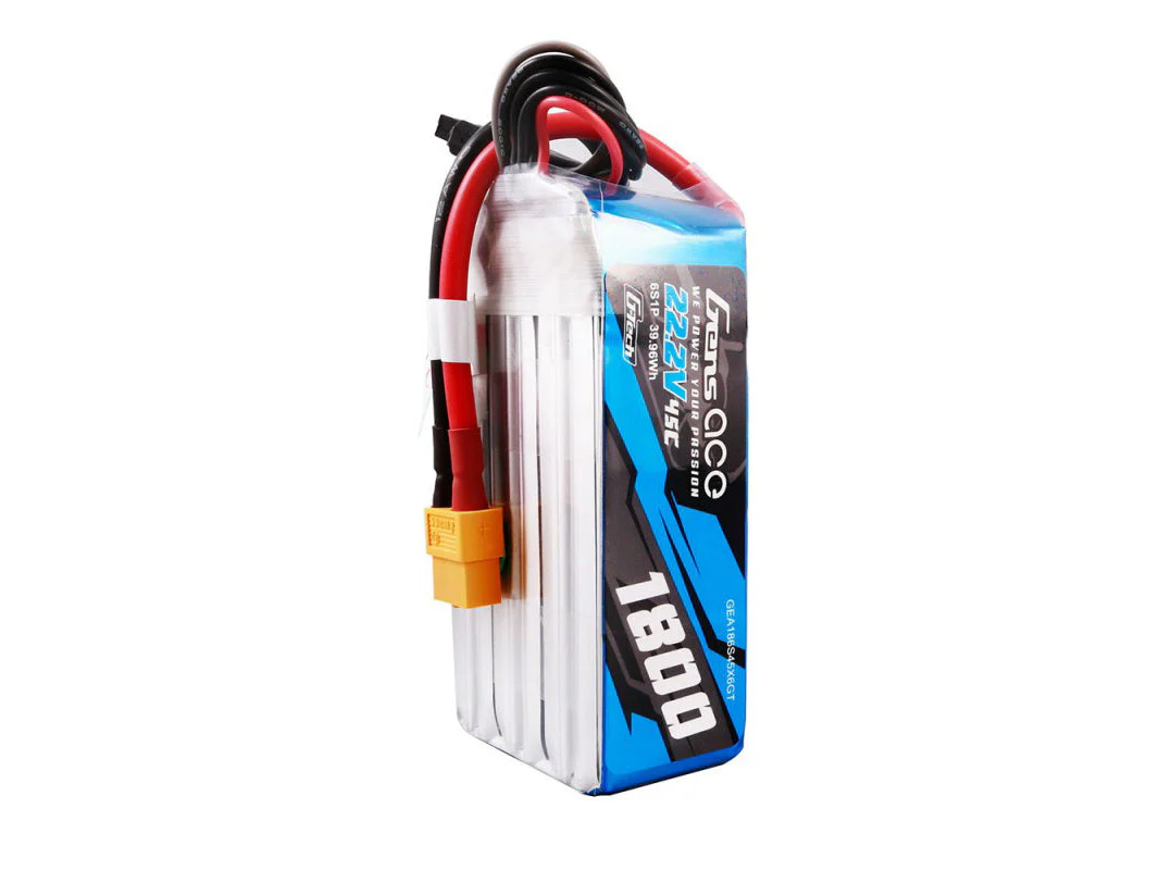 Gens Ace Li-Po G-Tech 6S 22.2V 1800mAh 45C with XT60 GT6S1800-45X6 - Image 2