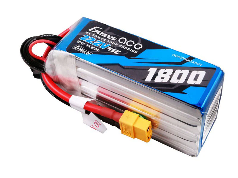 Gens Ace Li-Po G-Tech 6S 22.2V 1800mAh 45C with XT60 GT6S1800-45X6 - Image 4