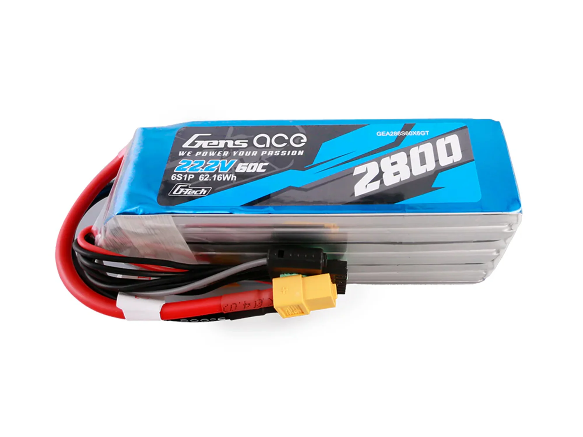 Gens Ace Li-Po G-Tech 6S 22.2V 2800mAh 60C with XT60 GT6S2800-60X6 - Image 2