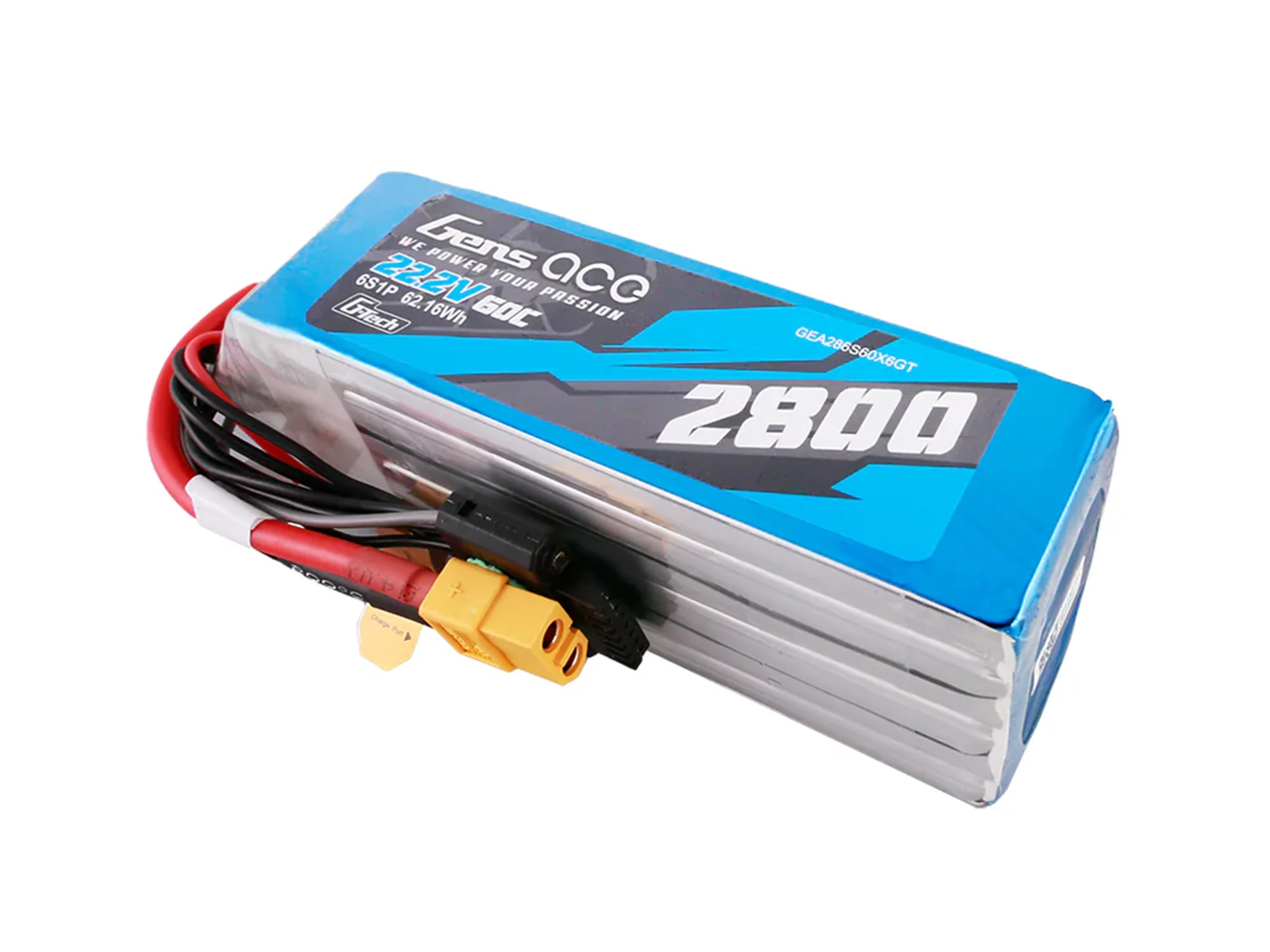 Gens Ace Li-Po G-Tech 6S 22.2V 2800mAh 60C with XT60 GT6S2800-60X6 - Image 3