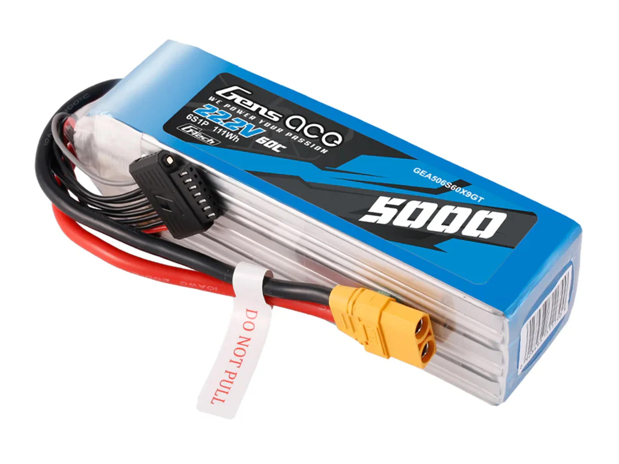 Gens Ace Li-Po G-Tech 6S 22.2V 5000mAh 60C with XT90 GT6S5000-60X9 - Image 2