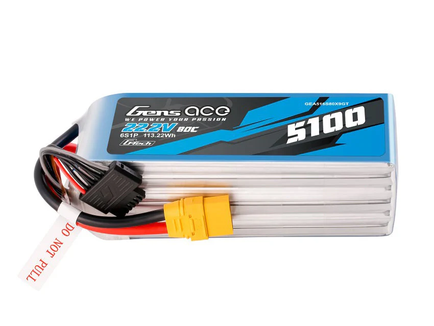 Gens Ace Li-Po G-Tech 6S 22.2V 5100mAh 80C with XT90 GT6S5100-80X9 - Image 2