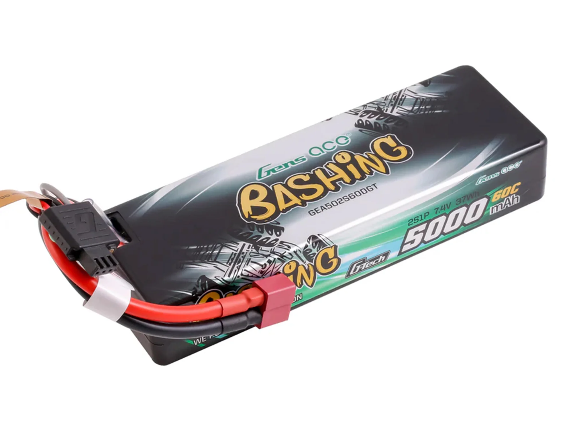 Gens Ace Li-Po G-Tech Car Hard Case 2S 7.4V 5000mAh 60C with T-Type GTC2S5000-60T
