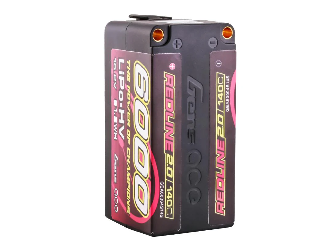 Gens Ace Li-Po HV Car Hard Case 4S1P 15.2V 6000mAh 140C RL2 with 5mm GC4H6300-140G5 - Image 3