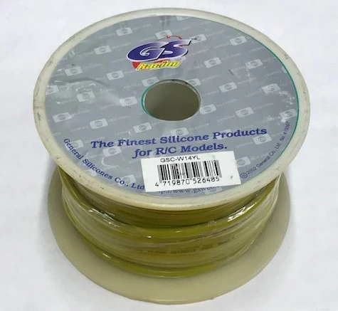 GS Silicone Wire 14awg - Yellow 100FT (30 meters)