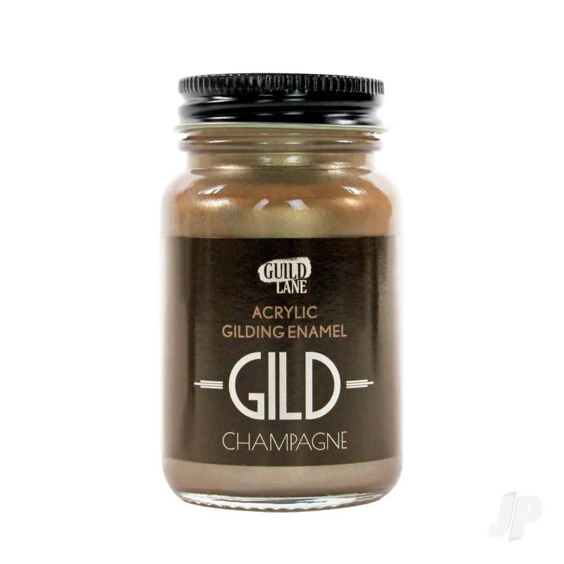Guild Lane GILD Acrylic Gilding Enamel Paint, Champagne (60ml Jar) GLDGDCM0060