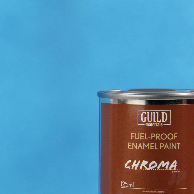 Guild Materials Matt Enamel Fuel-Proof Paint Chroma - LIGHT BLUE (125ml Tin) GLDCHR6305