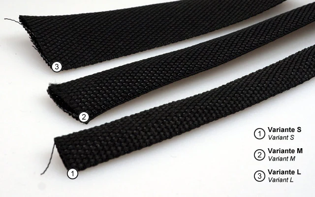 Hacker Fabric Heat Shrink Tubing L 10mm-20mm, 2 metres A86074