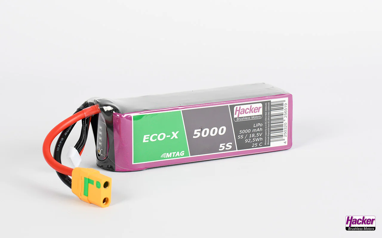Hacker TF ECO-X 5000-5S MTAG Lipo Battery 95000531