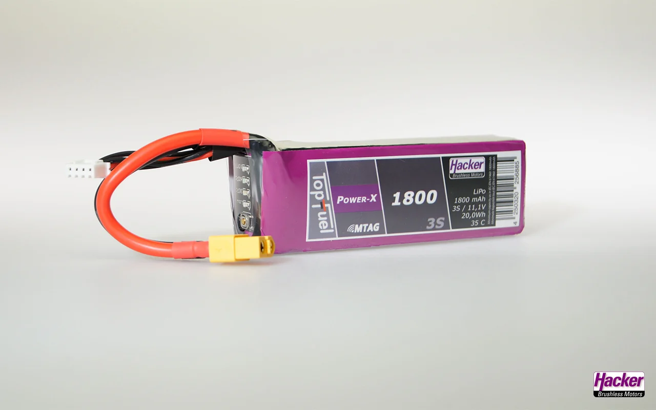 Hacker TopFuel 3S Power-X 1800mAh 35C MTAG LiPo Battery 91800361