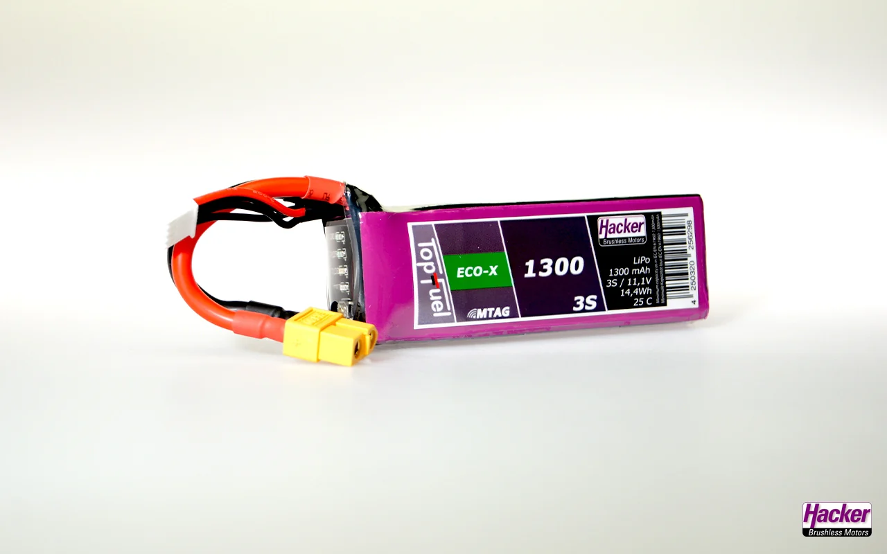 Hacker TopFuel ECO-X 3S 1300mAh 25C LiPo Battery XT60 MTAG 91300341