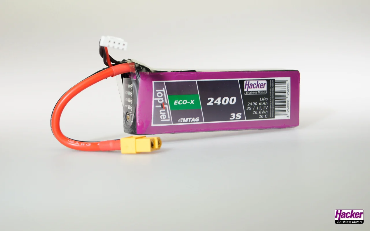 Hacker TopFuel Eco-X 3S 2400mAh 20C MTAG LiPo Battery 92400331