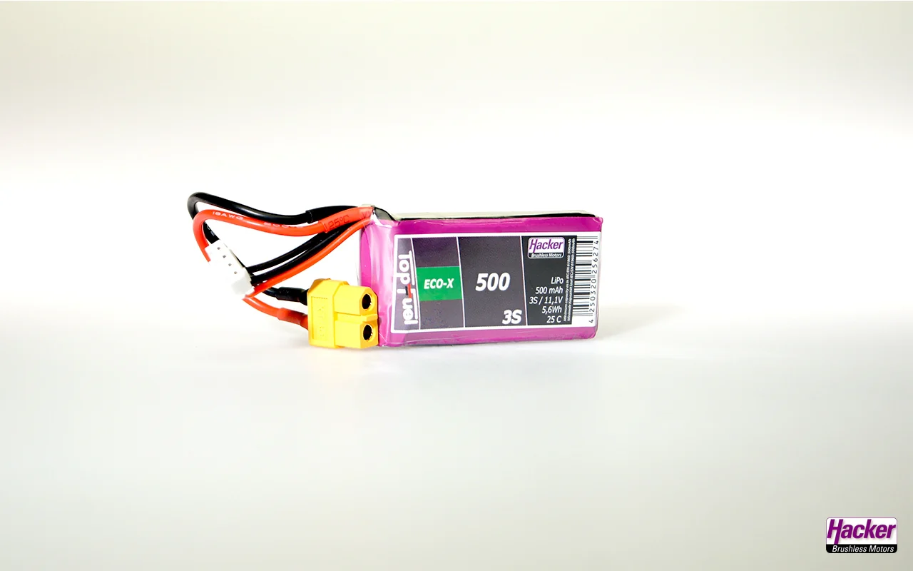 Hacker TopFuel ECO-X 3S 500mAh 25C LiPo Battery - XT60