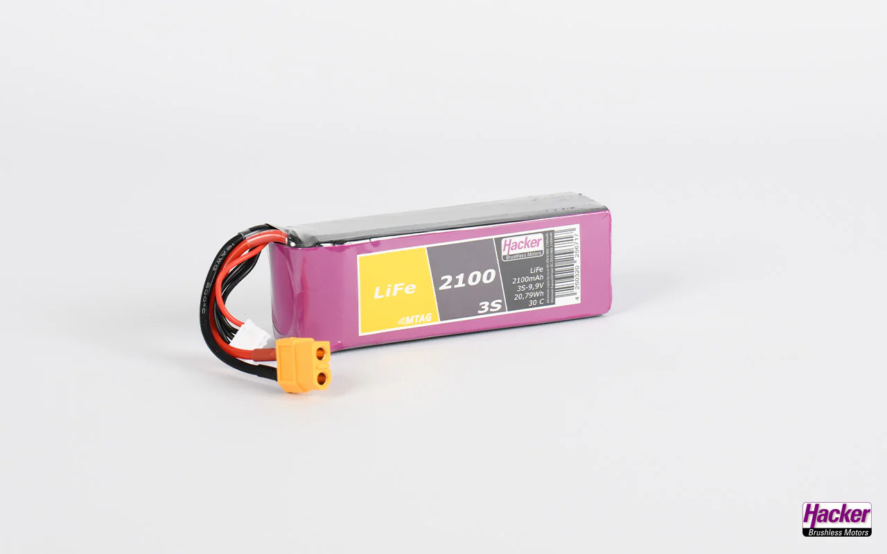 Hacker TopFuel LiFe Battery 3S 2100mAh 30C XT60 MTAG 92100351