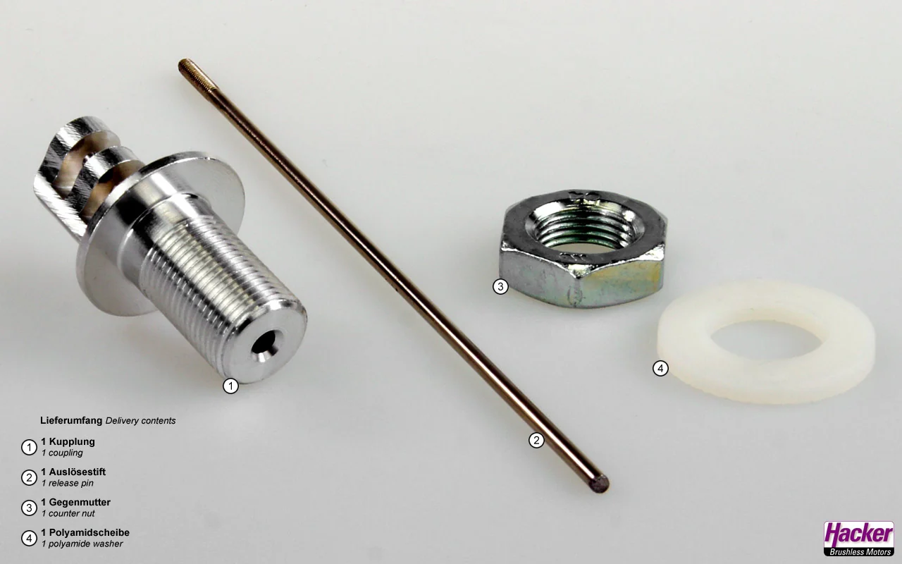 Hacker Tow Coupling for Fuselage Back Mounting 10108414