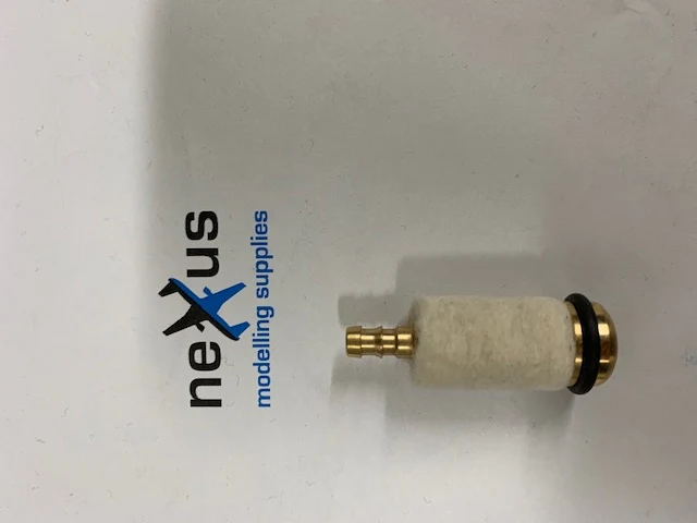 HI FLOW BRASS & FELT CLUNK TANK FILTER with Viton O Ring - LARGE for 6mm / 1/8 Tube - Image 3