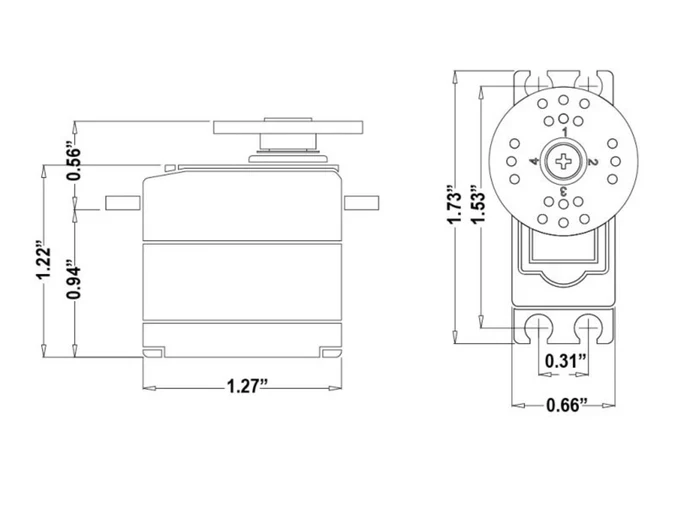 Hitec HS225BB Mini Analogue Cored Servo 27g 4.8kg/0.11s 4.8V - 6.0V 2212010 - Image 8